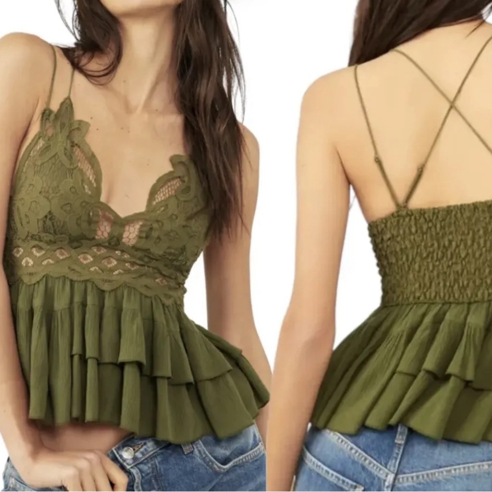 Trade!!!!free people lacy tank top large